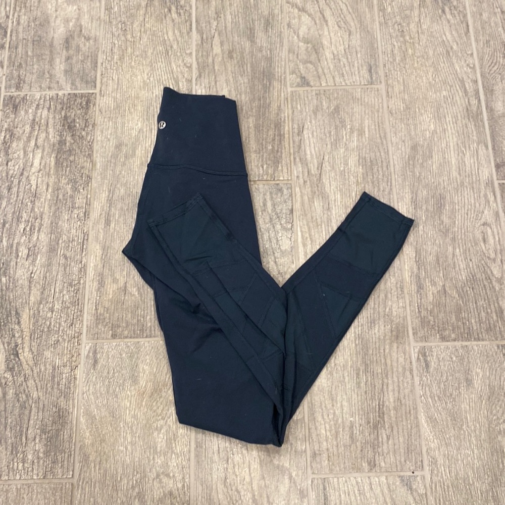 Lululemon Wunder Under High Rise Mesh Tights